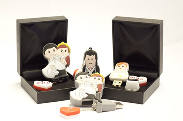 Logotech Wedding USB Custom Flash Drive