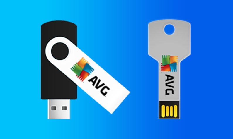 Custom USB Flash Drives With AVG Software