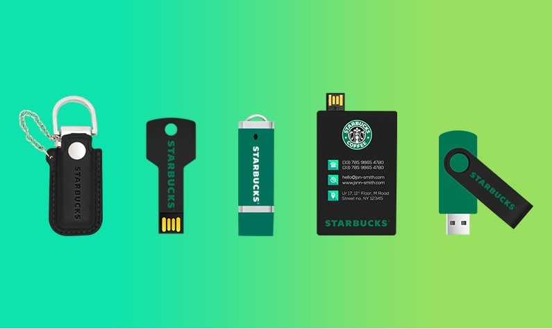 Custom Starbucks USB Flash Drives