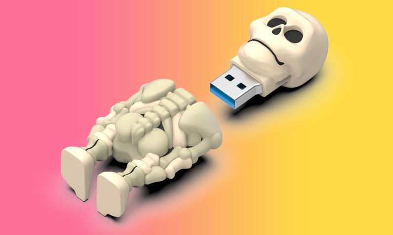 Custom Skeleton USB Flash Drive