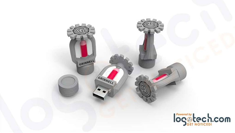 Custom Fire Sprinkler USB Flash Drive