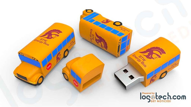 Custom School Bus USB Flash Drive