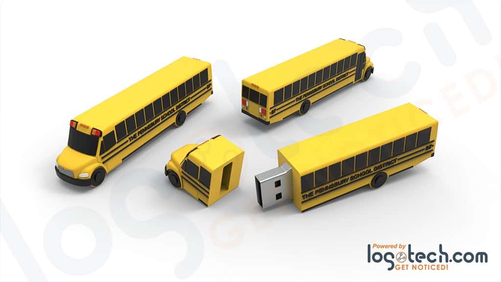 School Bus USB Flash Drive