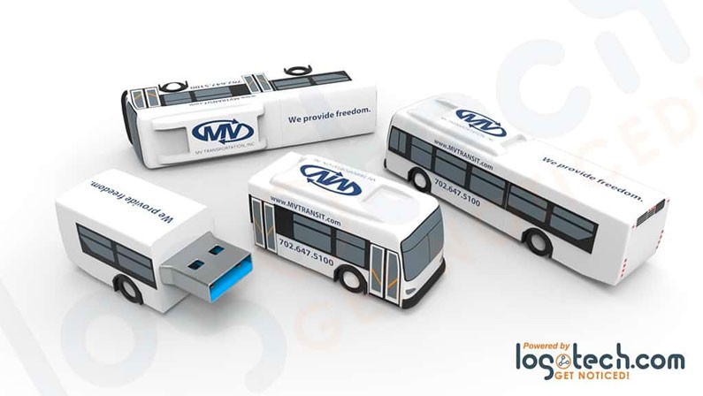 Custom Bus USB Flash Drive