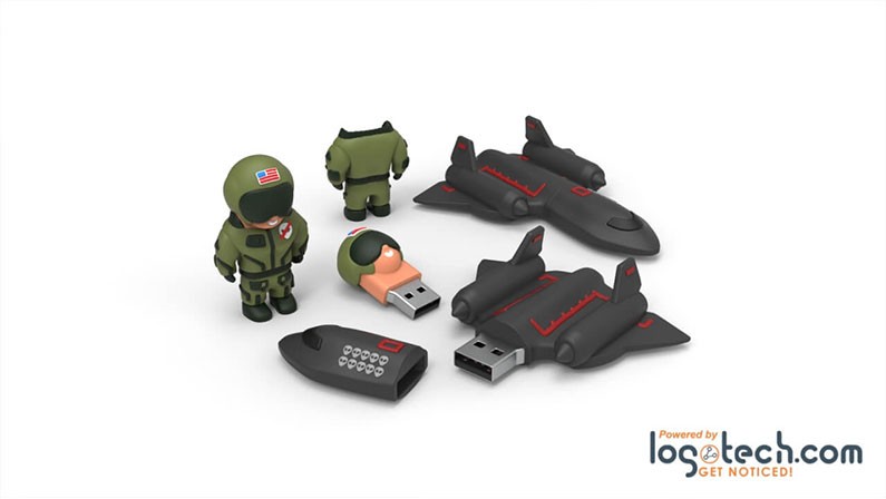 Custom Air Force USB Flash Drive Set 