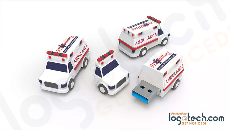 Custom Ambulance USB Flash Drive