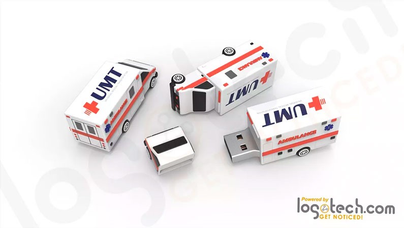 Custom Ambulance USB Flash Drive 