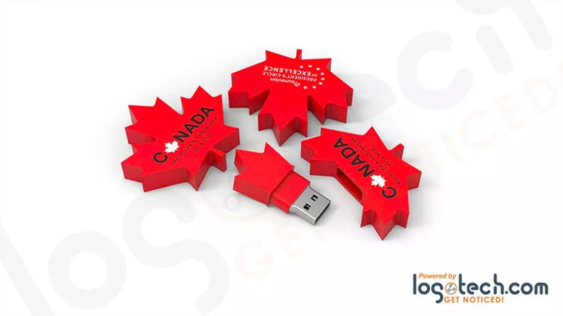 Custom Canada Maple Leaf USB Flash Drive