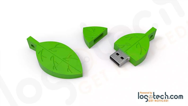 Custom Leaf USB Flash Drive