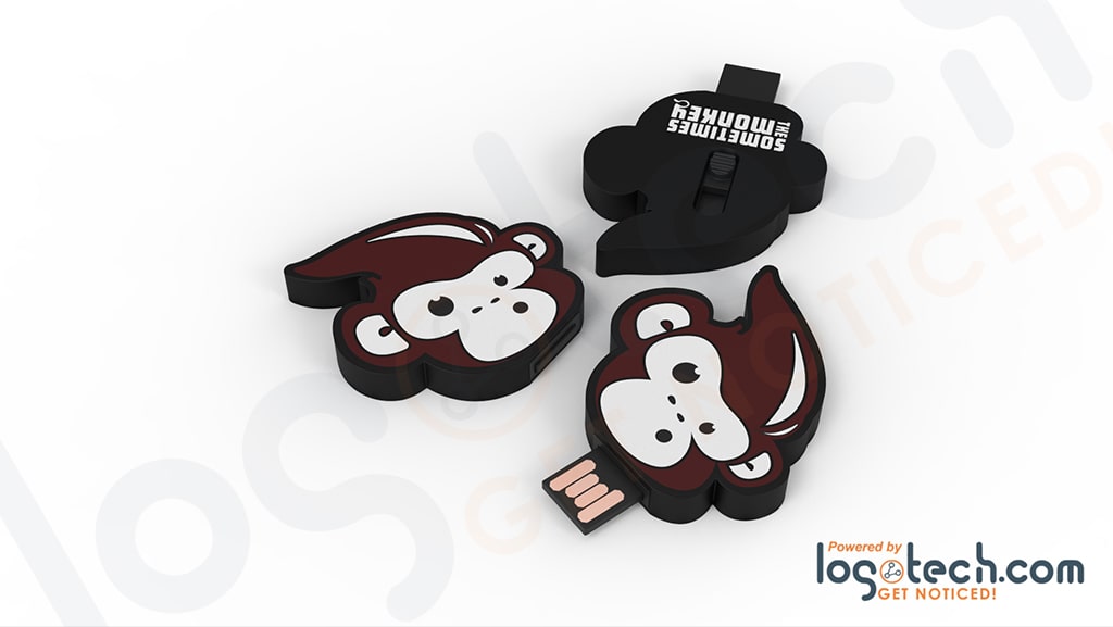 Monkey Logo USB Flash Drive