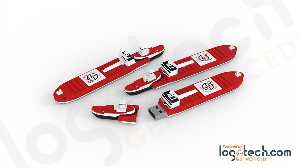 Custom Barge Ship USB Flash Drive