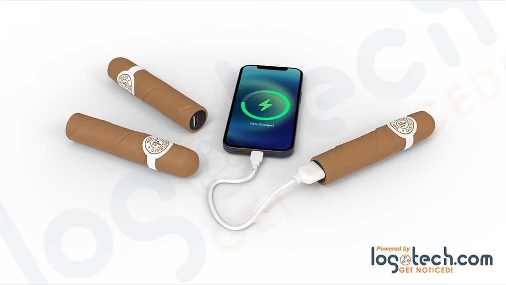 Cigar Power Bank with Logos