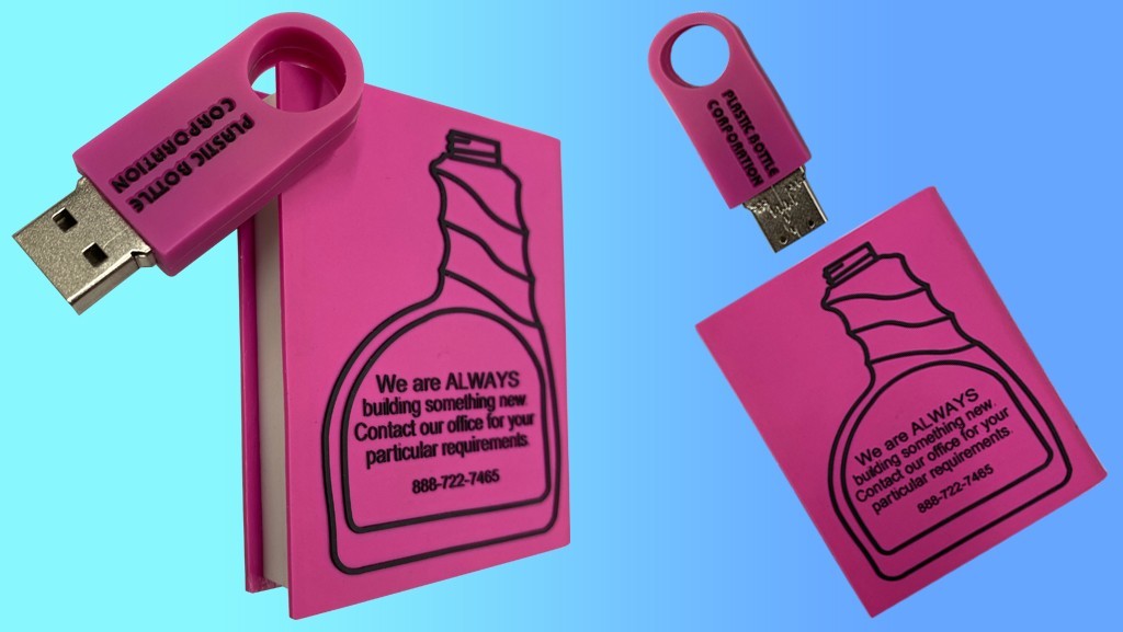 Custom USB Flash Drive for Plastic Bottle Corp