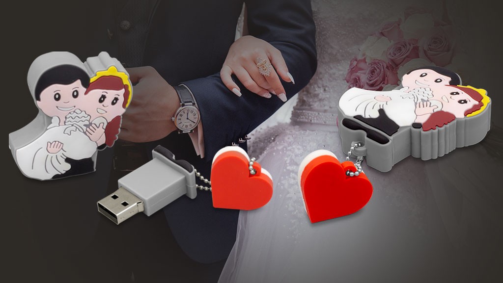 Custom Wedding Flash Drives for Couples and Photographers 