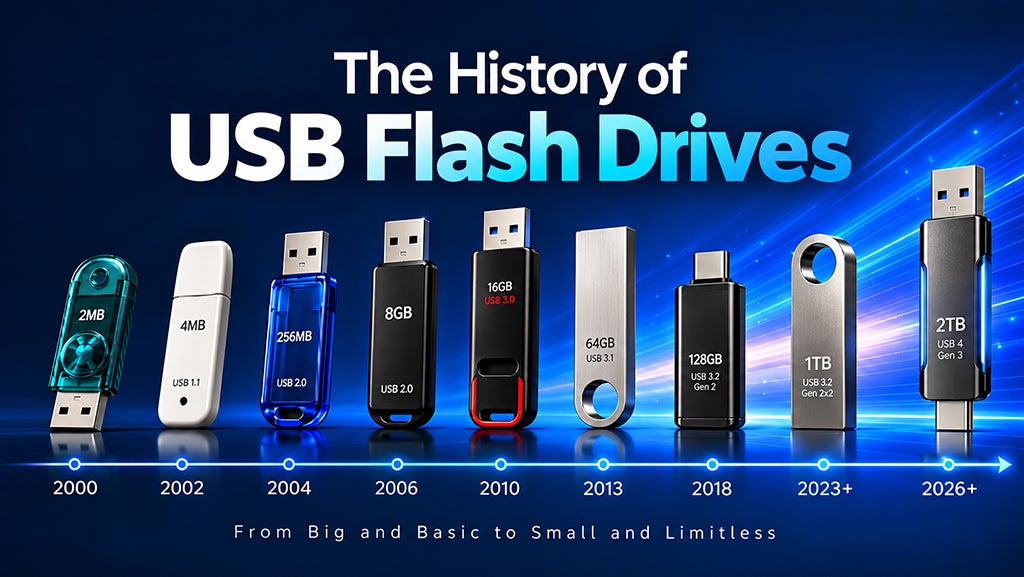 USB Flash Drive History: From 8MB to 4TB | by Logotech