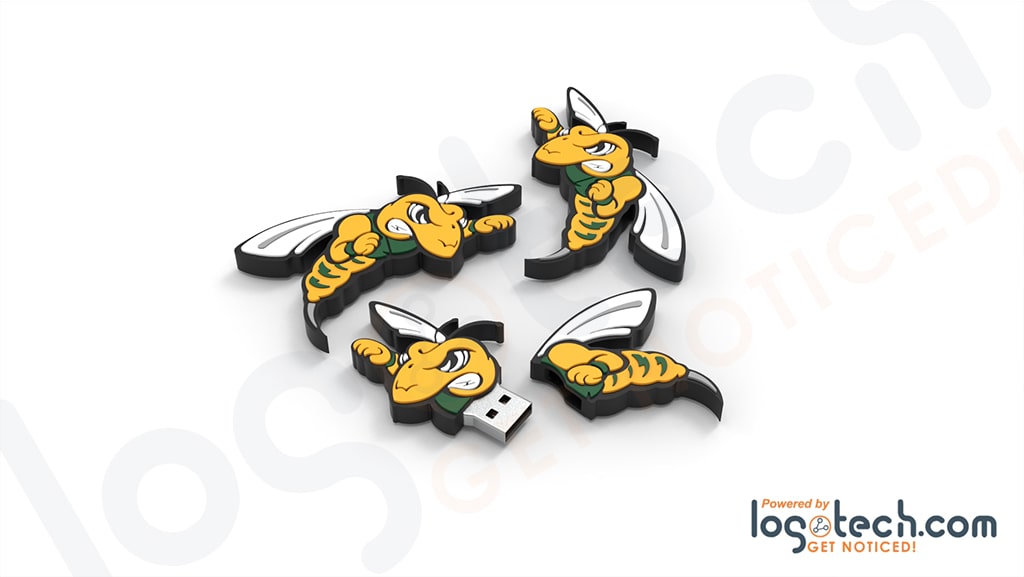 Bee Mascot USB Flash Drive