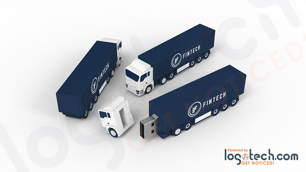 Container Truck USB Flash Drive