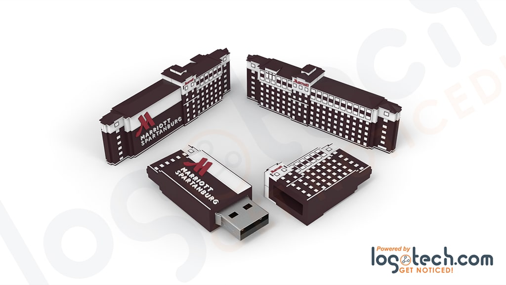 Hotel Building USB Flash Drive