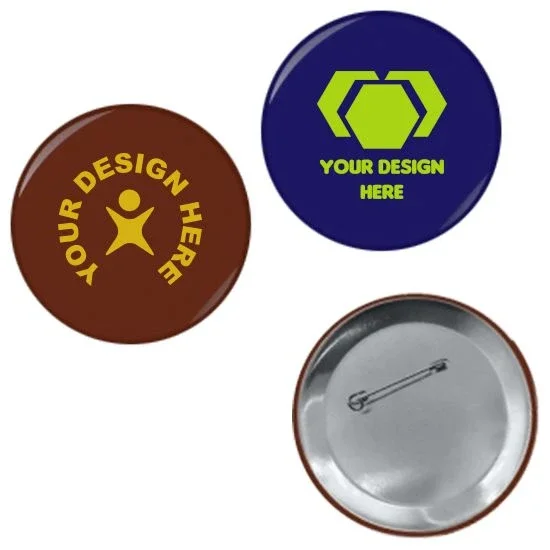 100 pcs. 1 inch round custom buttons- rush delivered in 48 hours! multi color