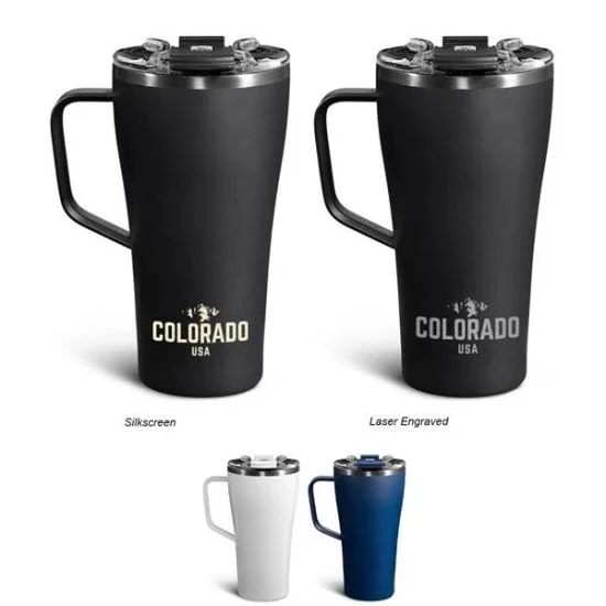 〖invisible ink〗MUD N DUST THE CUP BITER Branded 22 Oz. Brumate Toddy from Logotech 136661