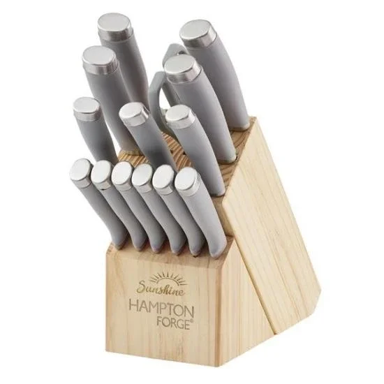 Branded Hampton Forge Epicure 15 Piece Cutlery Block Set from
