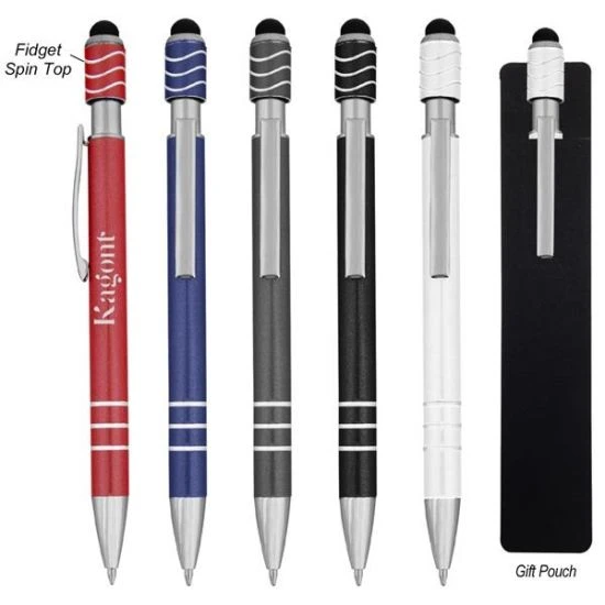 Spin Top Pen With Stylus 134351