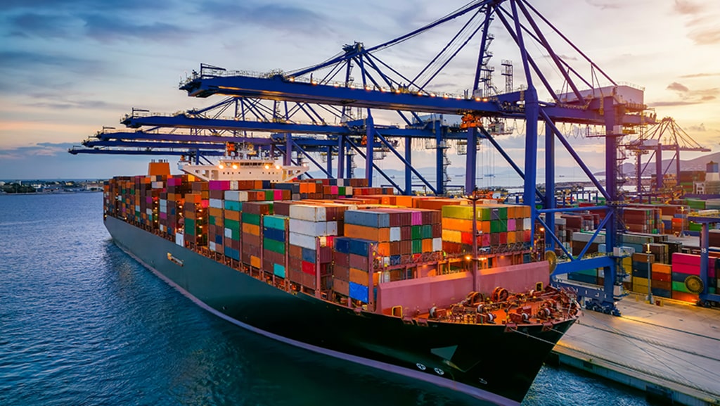 Ship at loading doc