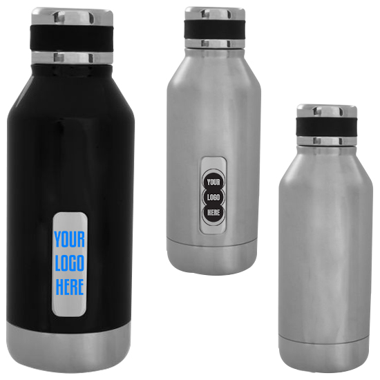 Logo Vacuum Insulated Water Bottles (16 Oz.)