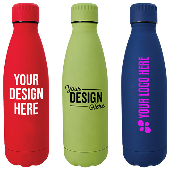 Logo Vacuum Insulated Water Bottles (16 Oz.)