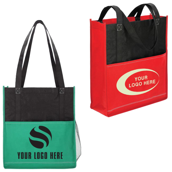Custom Deluxe Non-Woven Business Tote by Logotech 107846